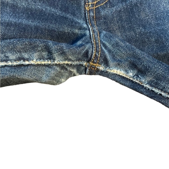 Levi’s button fly straight leg distressed jeans size 33x30 unisex - Picture 9 of 16